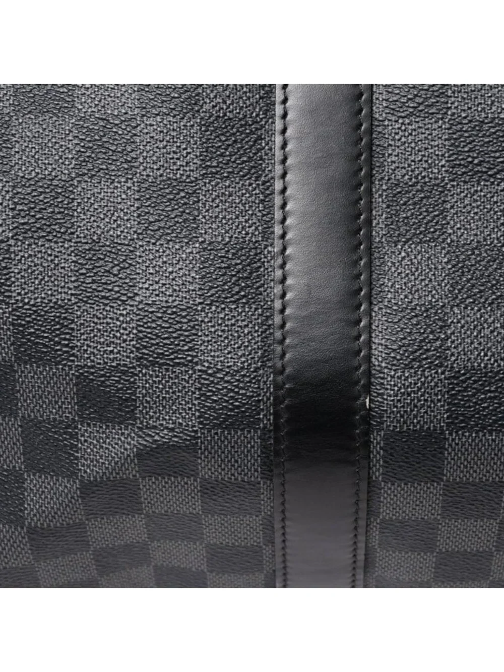 Louis Vuitton Boston Keepall Bandouliere 45 Damier Graphite Black Silver